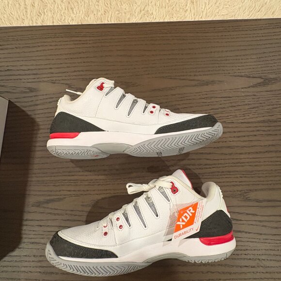 DEADSTOCK - Fire Red Nike Zoom Vapor AJ3 Men's Size: 10 (U.S. Open) - Picture 12 of 15